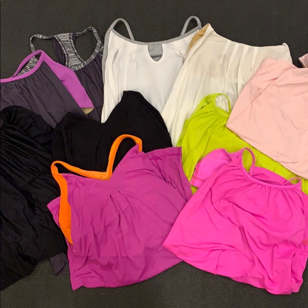 Lululemon Tanks with built in sports bra
